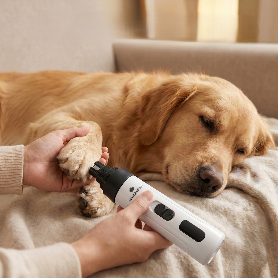 Quiet Groom Pro product shown as the calm nail-trim solution